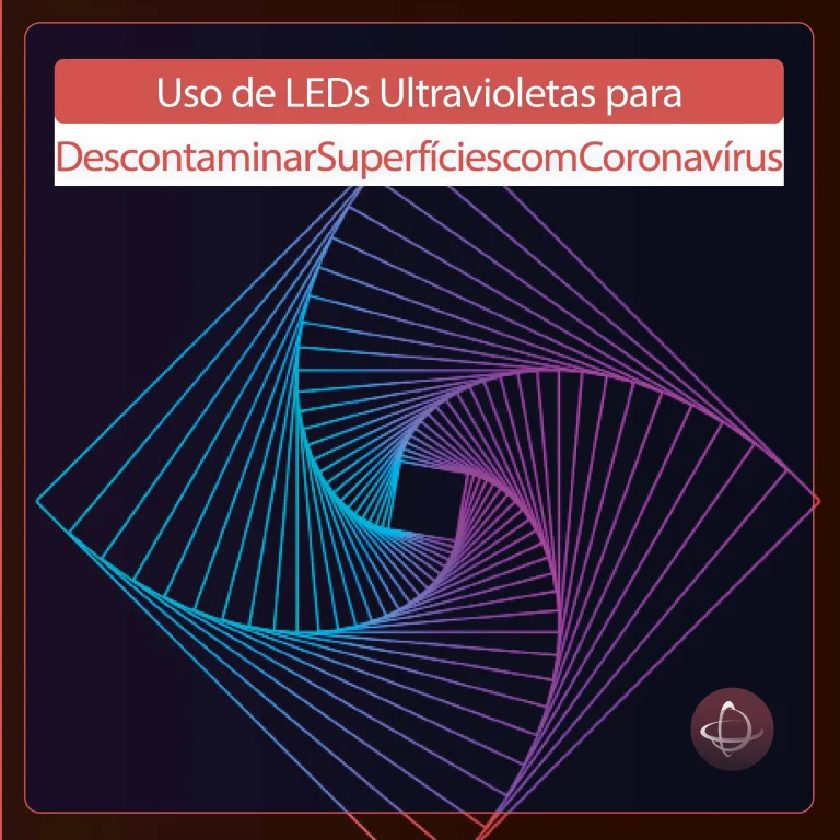Uso de LEDs ultravioletas para descontaminar superfícies com coronavírus