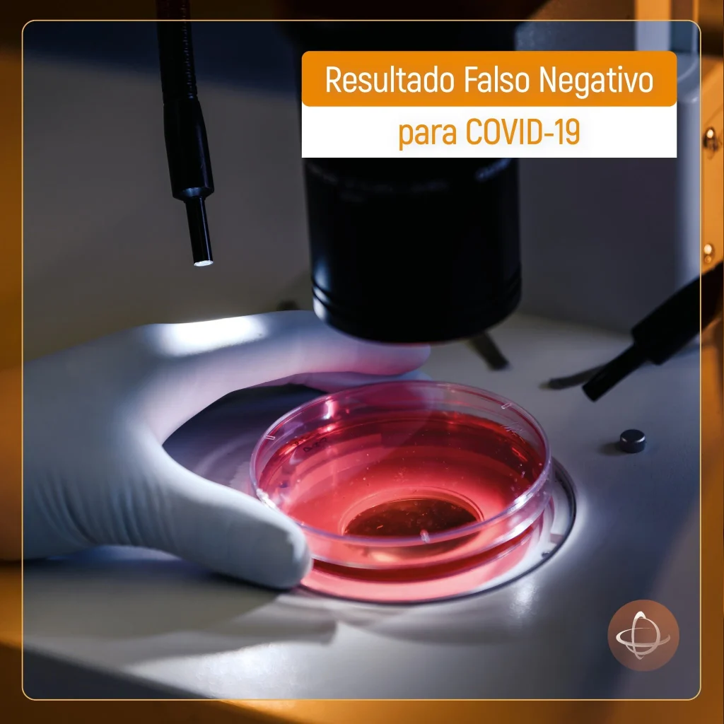 Resultado falso negativo para COVID-19