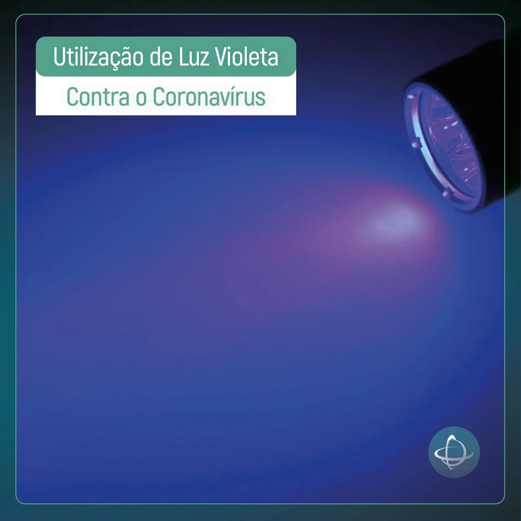 Utilização de luz violeta contra o coronavírus